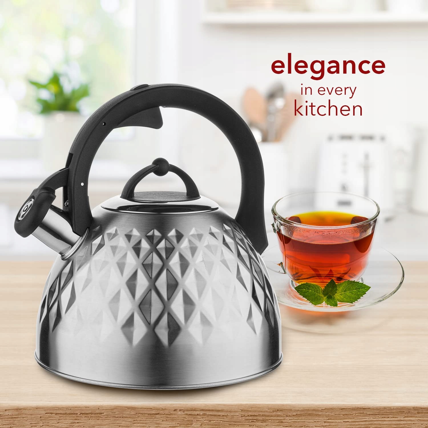 FLORINA Czajnik Indukcyjny 2,5L Stal Nierdzewna Uchwyt Cool Touch — miniatura 7