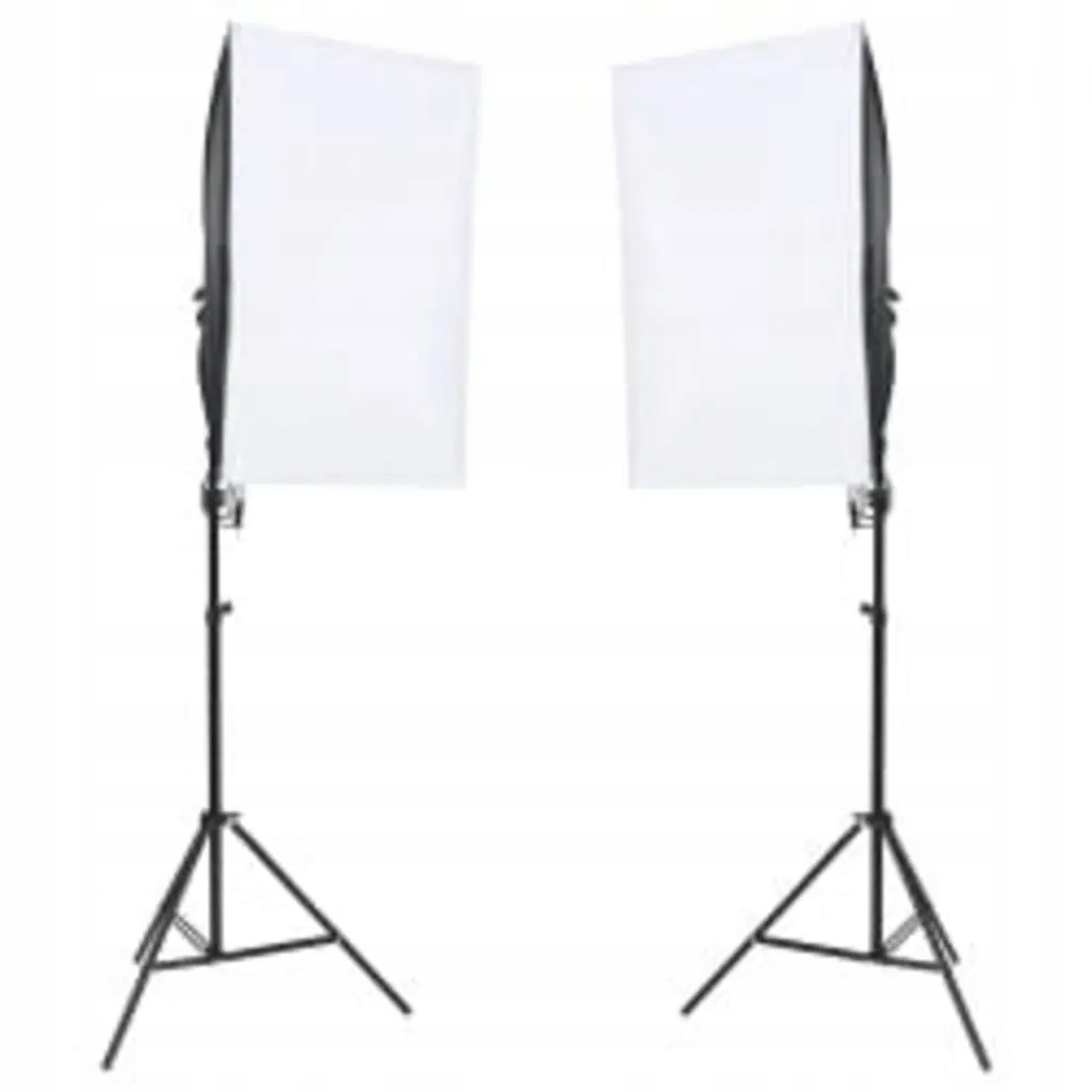 vidaXL Zestaw studyjny z lampami, tłem i blendami Typ oświetlenia Ciągłe