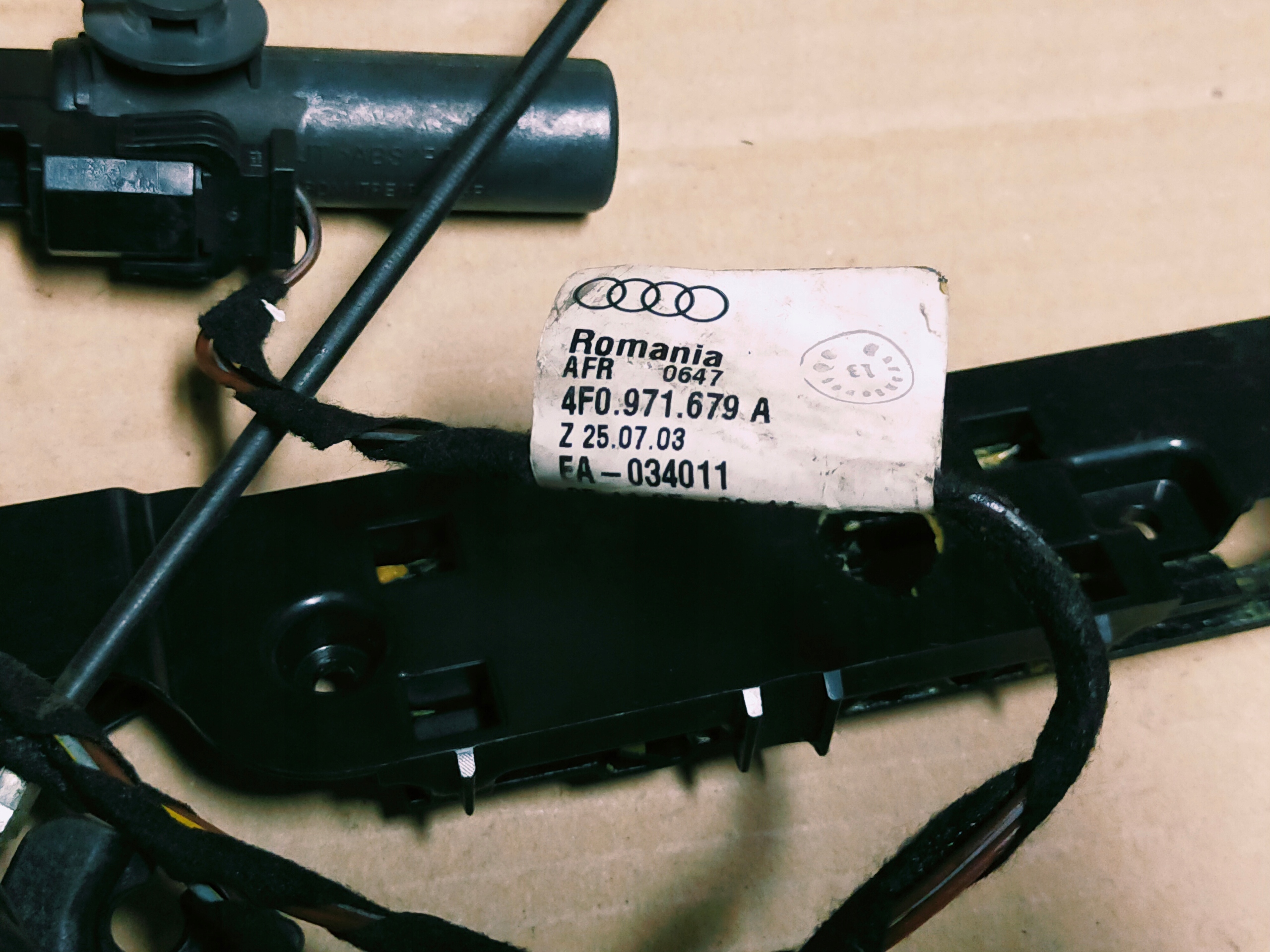 bundle 4F0971679A wiring passenger compartments AUDI A6 C6
