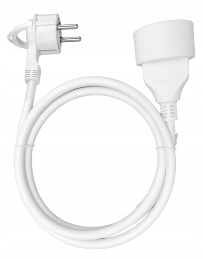 PRZEDŁUŻACZ POJEDYNCZY JEDNOGNIAZDOWY PRZEWÓD 3M