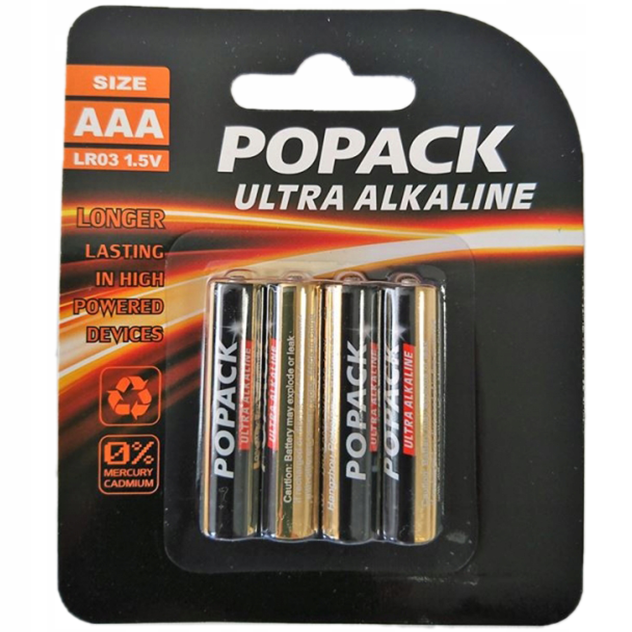 

Baterie alkaliczne Aaa LR03 1,5 V zestaw 4 szt