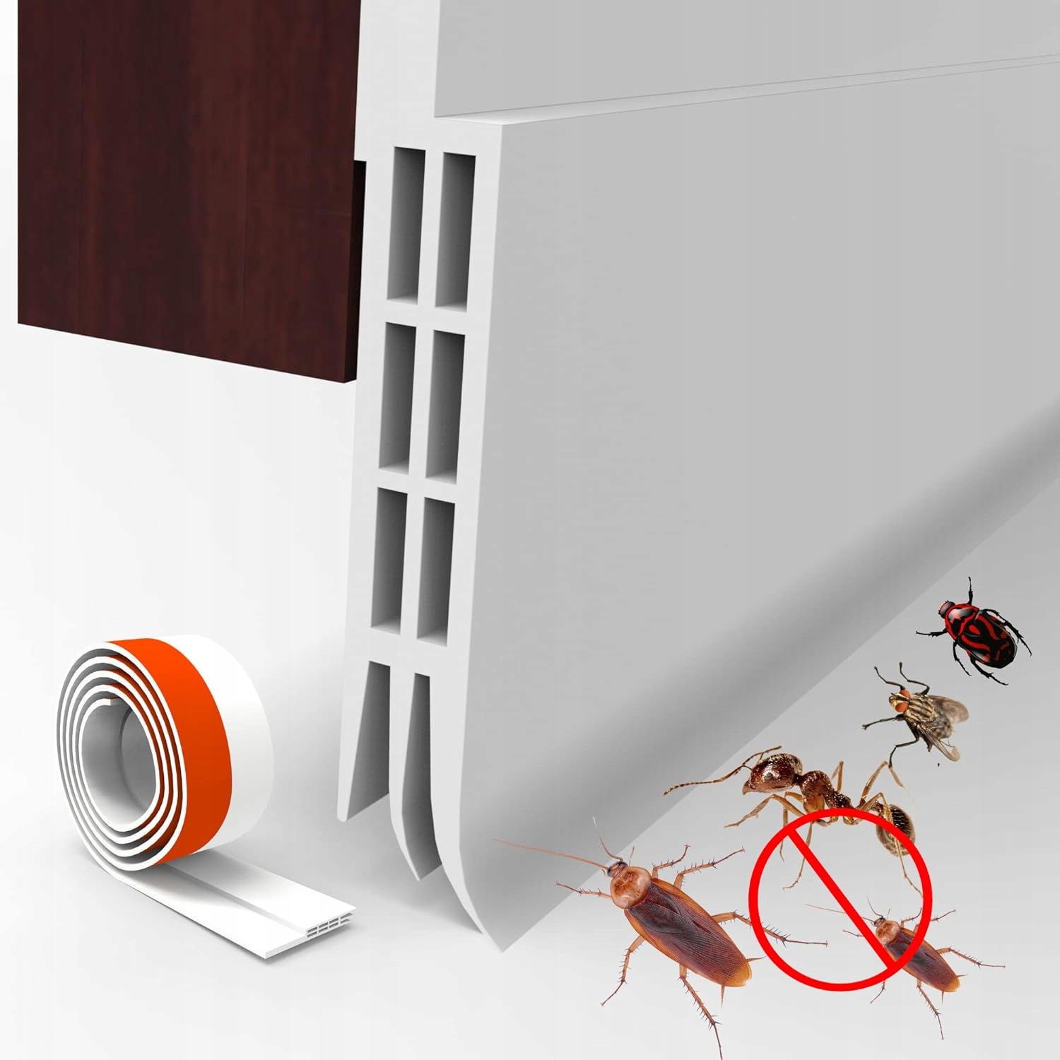 USZCZELKA DOLNA POD DRZWI WEJŚCIOWE LISTWA USZCZELNIAJĄCA NA OWADY 100cm