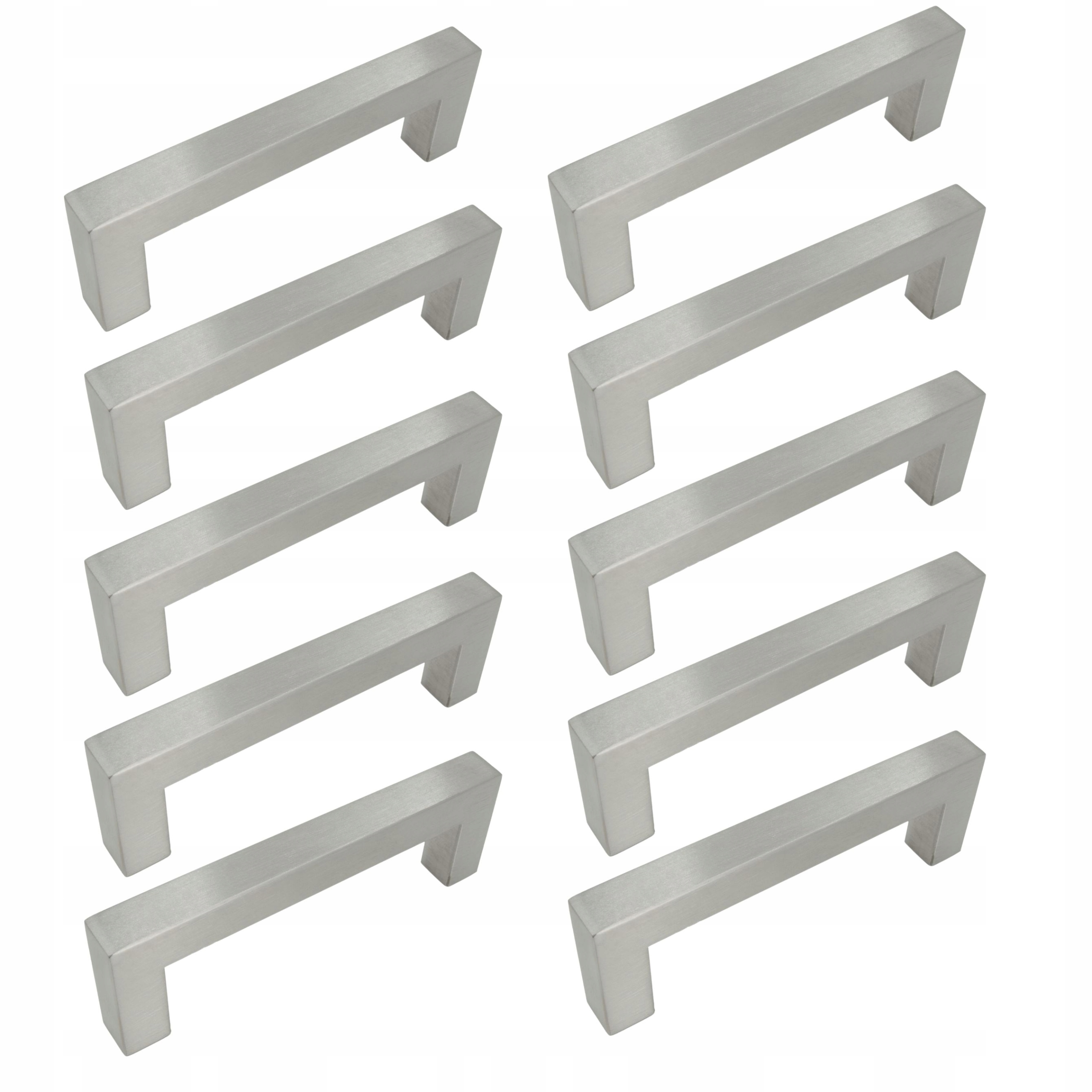 10 x Nábytková úchytka klasická 96 mm stříbrná Kovová úchytka na skříňku