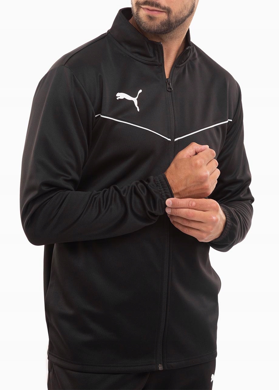 Pánská Mikina Černá Puma teamRISE Rozepínací stojáček Training Sportová vel. 2XL