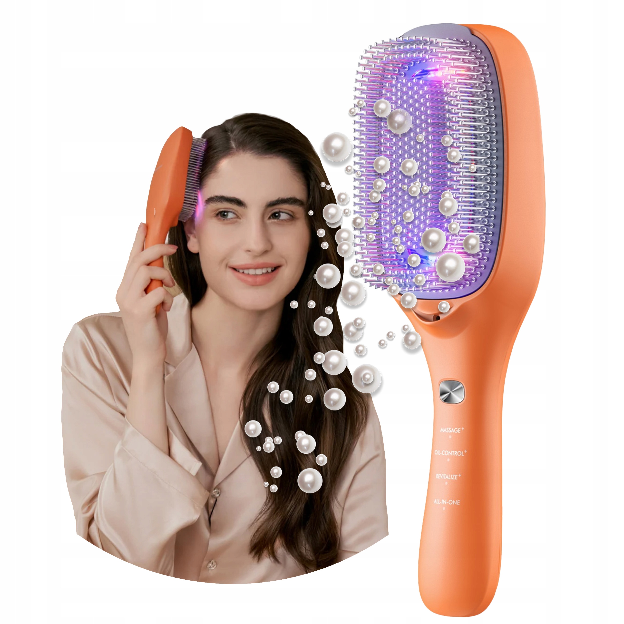 Kartáč na vlasy Laserová Led světelná terapie pro růst vlasů TouchBeauty Vita