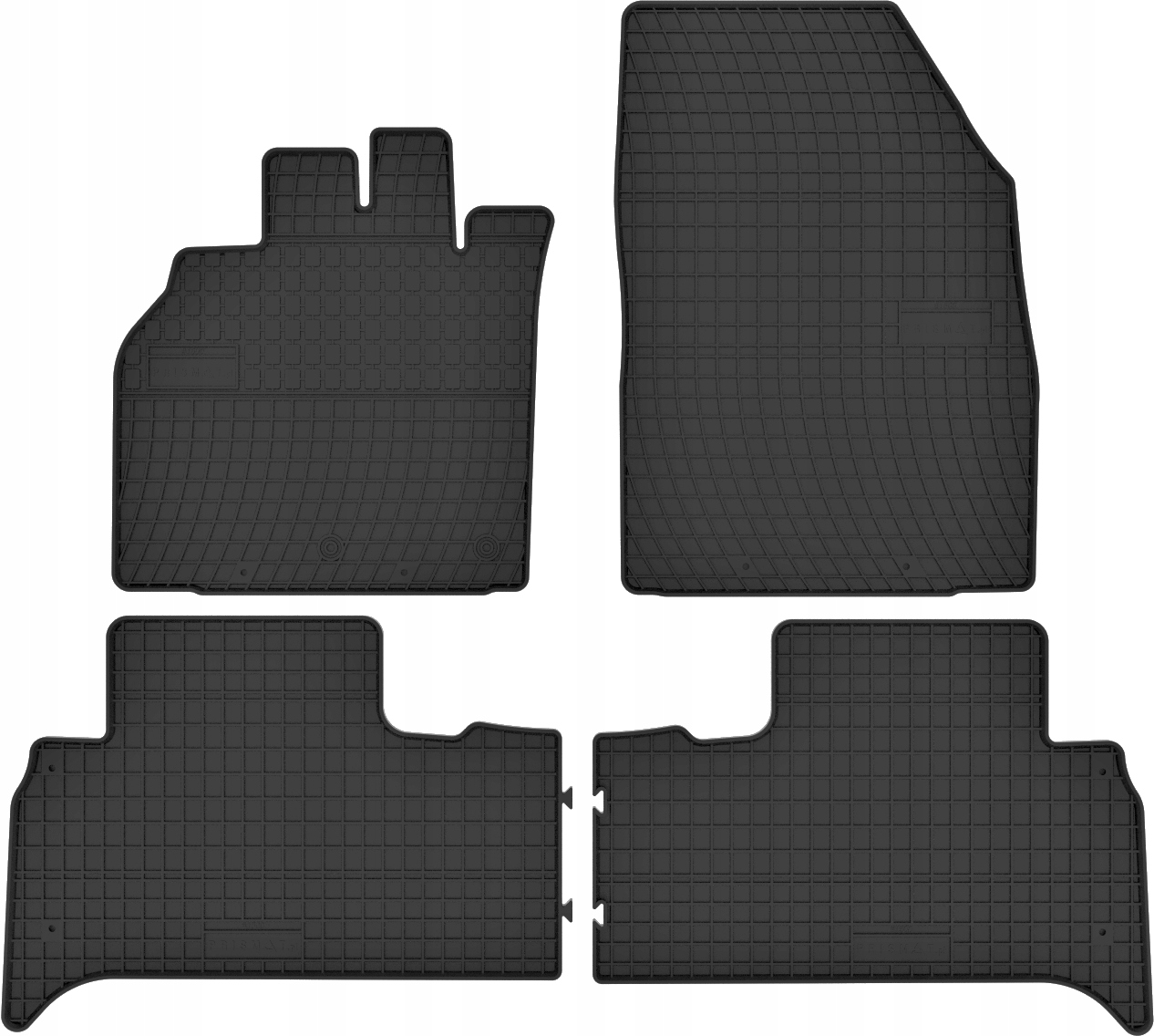 Renault Scenic 2 II 3 III Dywaniki Gumowe Miarowe Czarne Dedykowany Zestaw