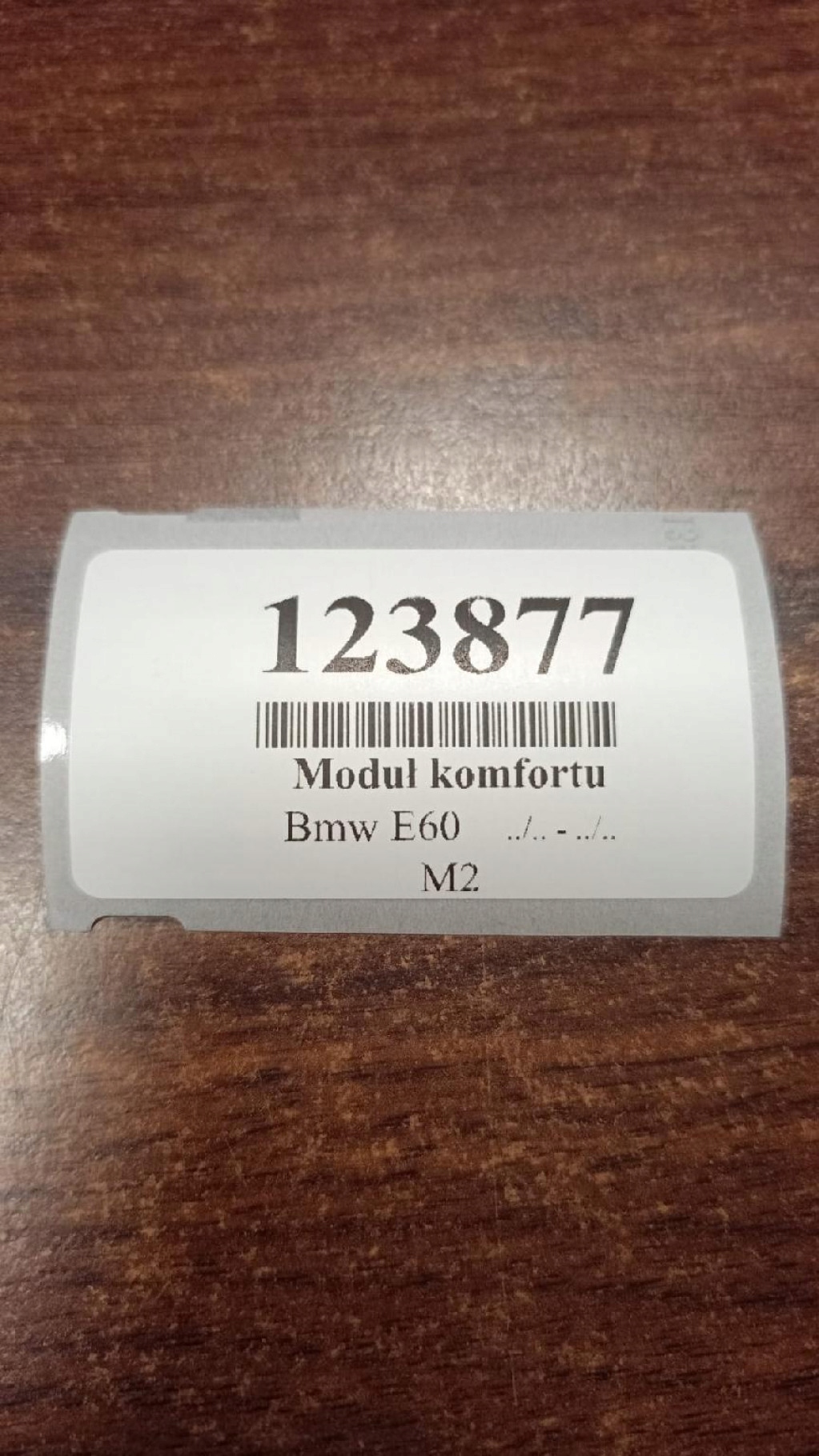 BMW E60 Unité commande confort 9114447