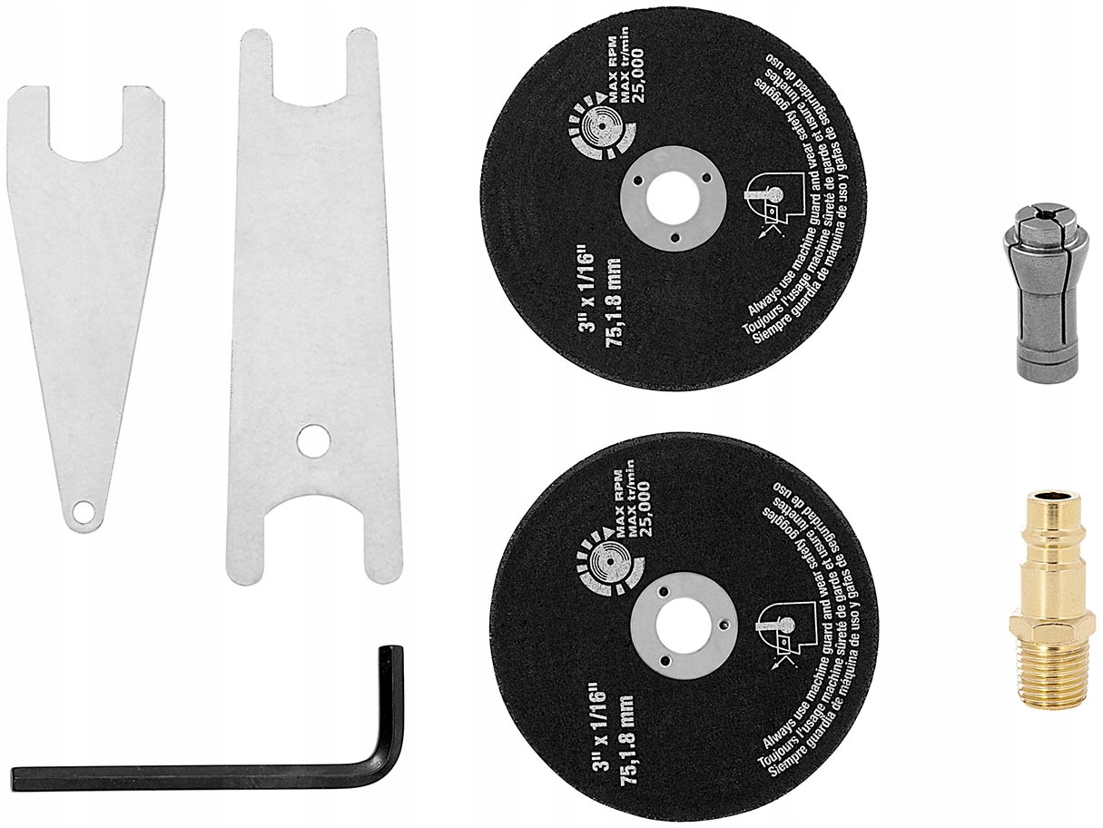 ПНЕВМАТИЧЕСКАЯ ШЛИФОВАЛЬНАЯ МАШИНА ПРЯМЫЕ ДИСКИ БОЛЬШОЙ НАБОР