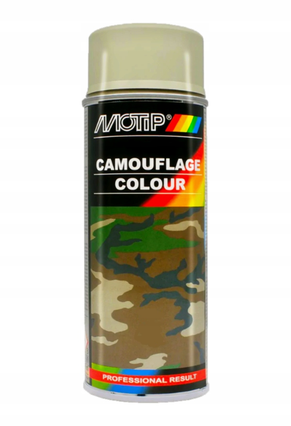 Motip Lakier Militarny Kamuflaż Spray Maskujący Szary