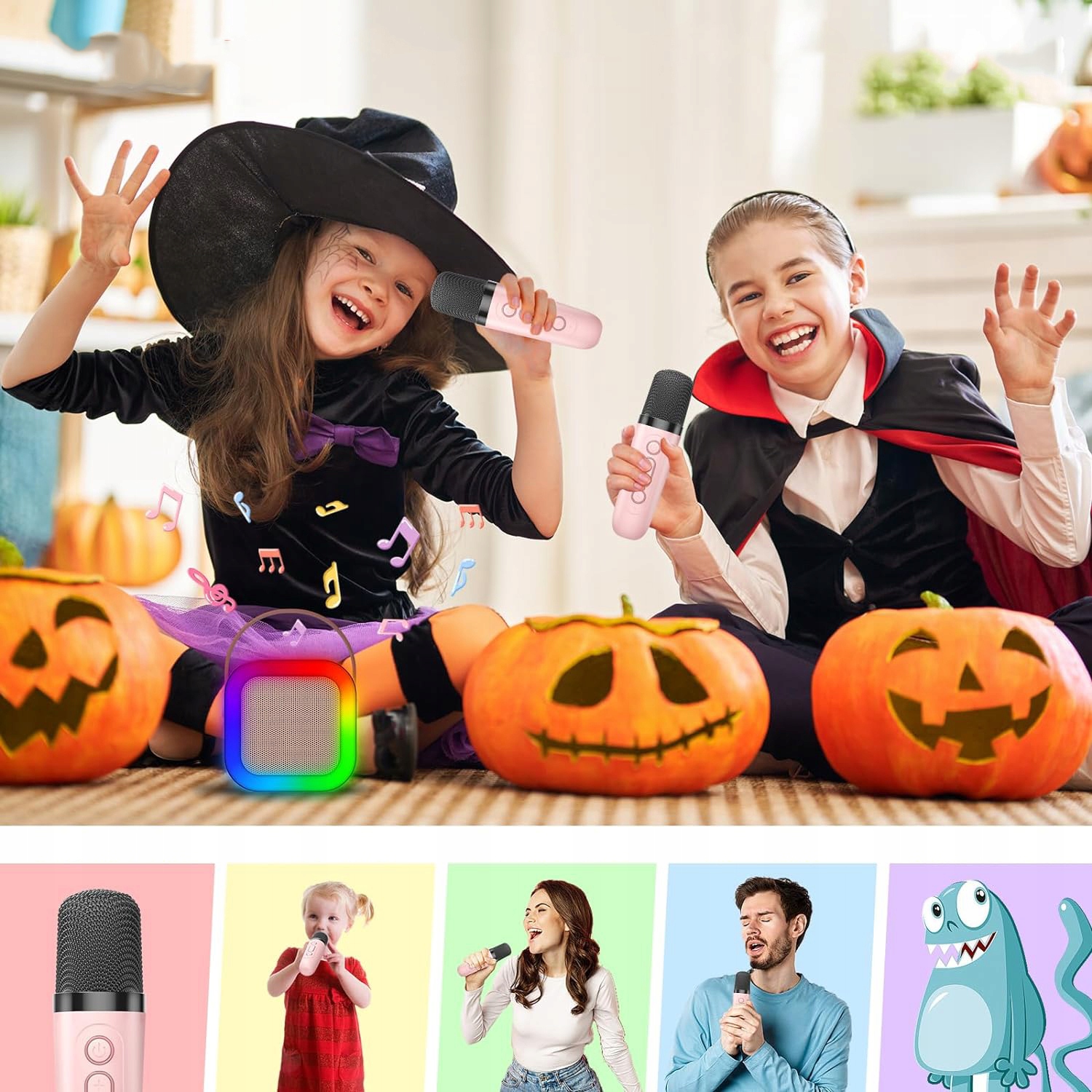 MIKROFON Z GŁOŚNIKIEM ZESTAW KARAOKE BLUETOOTH Rodzaj do karaoke