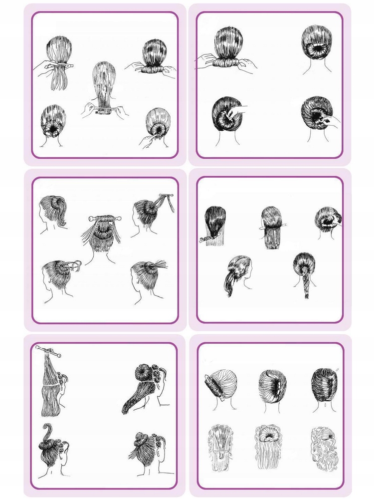 Wypełniacz Koka Upięcie Stylizacji Twister Czarny Elastyczny Marka Inna marka