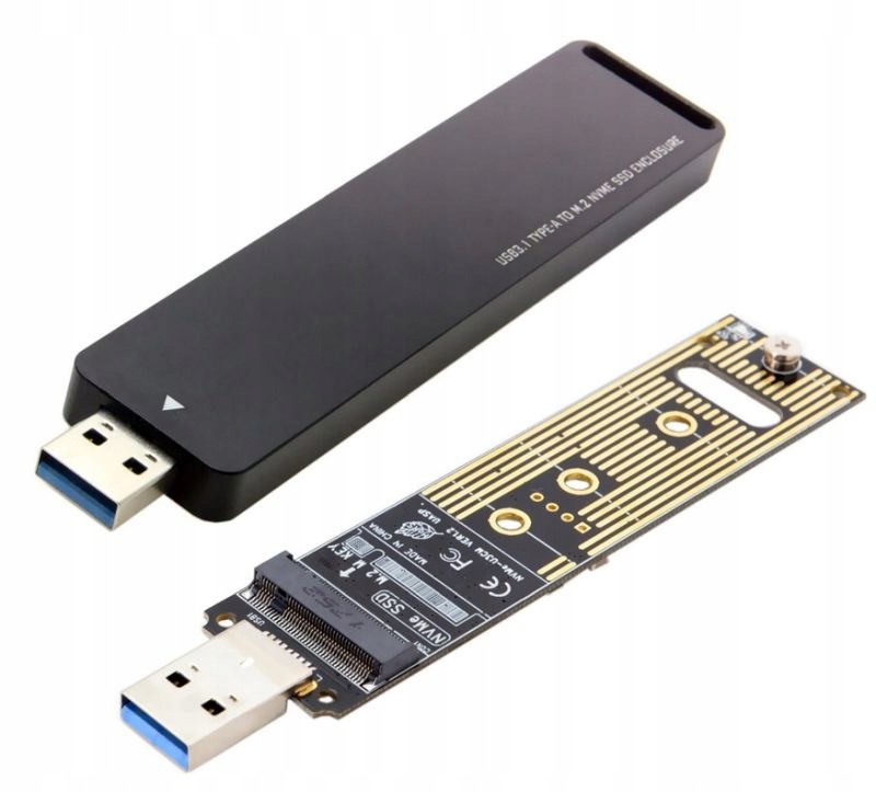 

Adapter M.2 NVMe Key M PCIe Ssd do Usb 3.0 Obudowa
