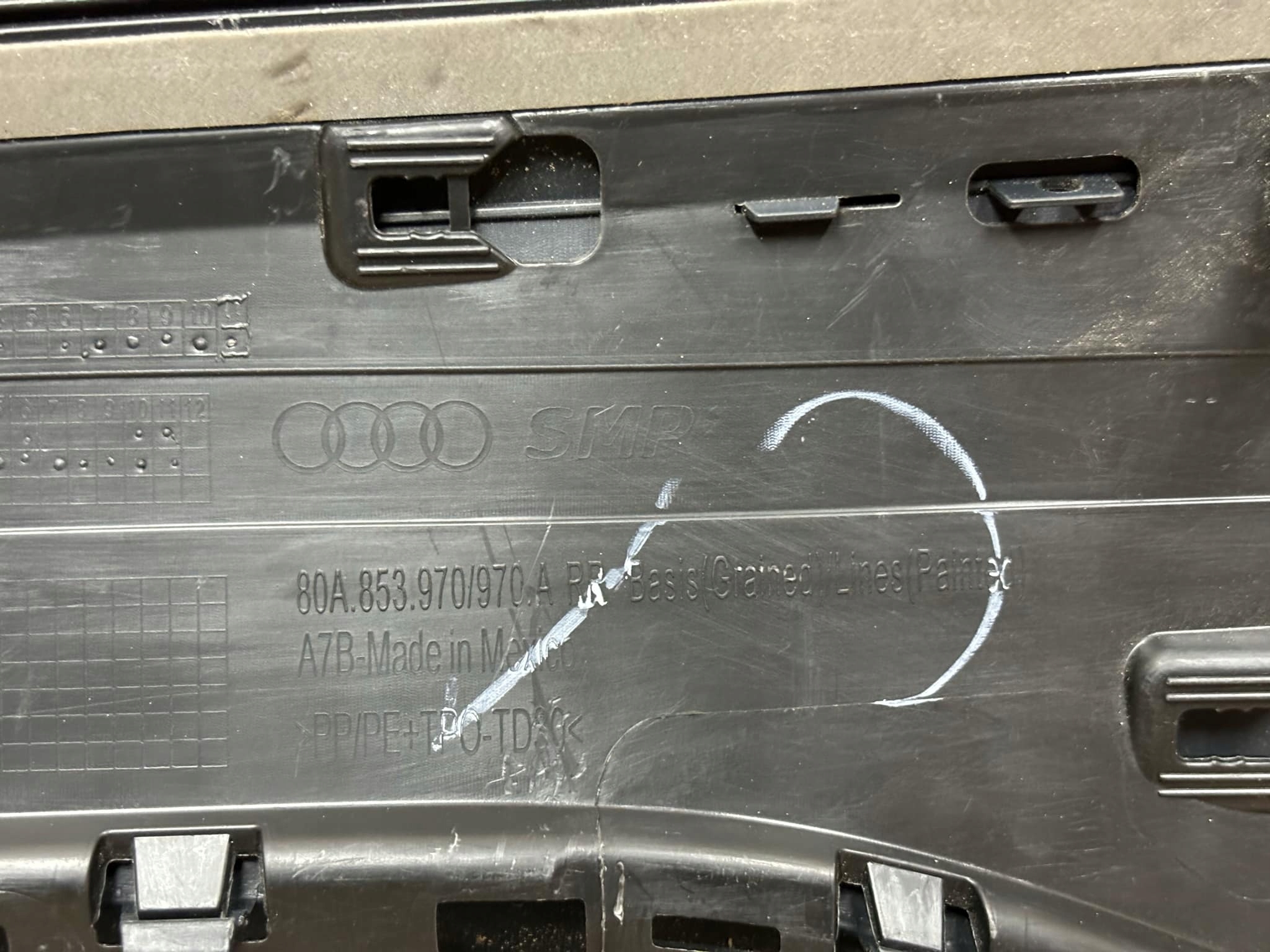 moulding door right rear part AUDI Q5 II 80A853970
