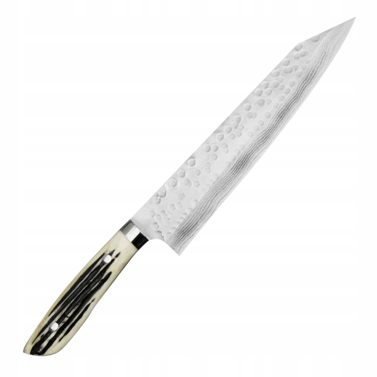 Takeshi Saji SRS-13 Roh jeleňov Ručne kovaný Japonský nôž šéfkuchára 24 cm