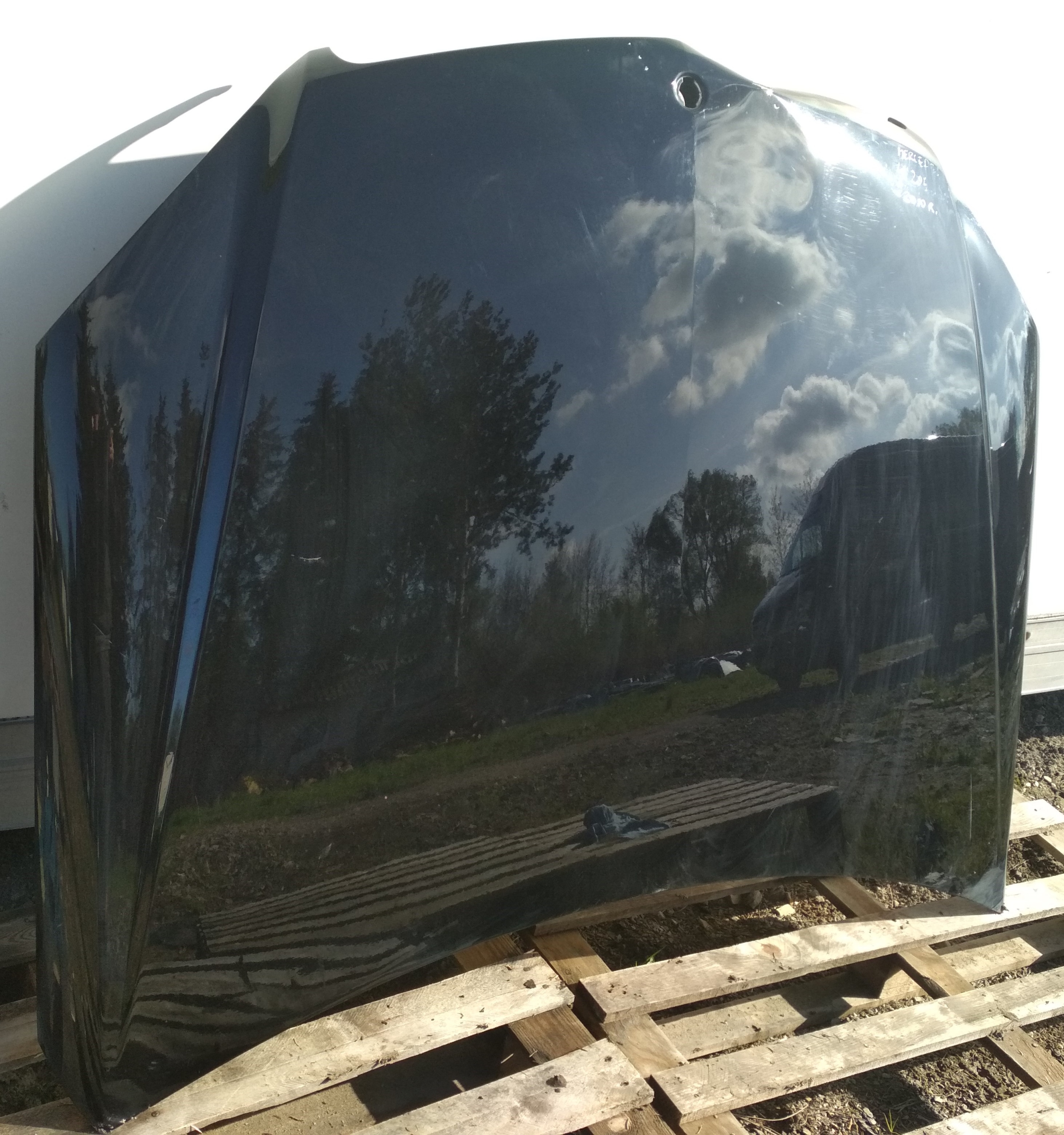 MERCEDES C W204 bonnet black
