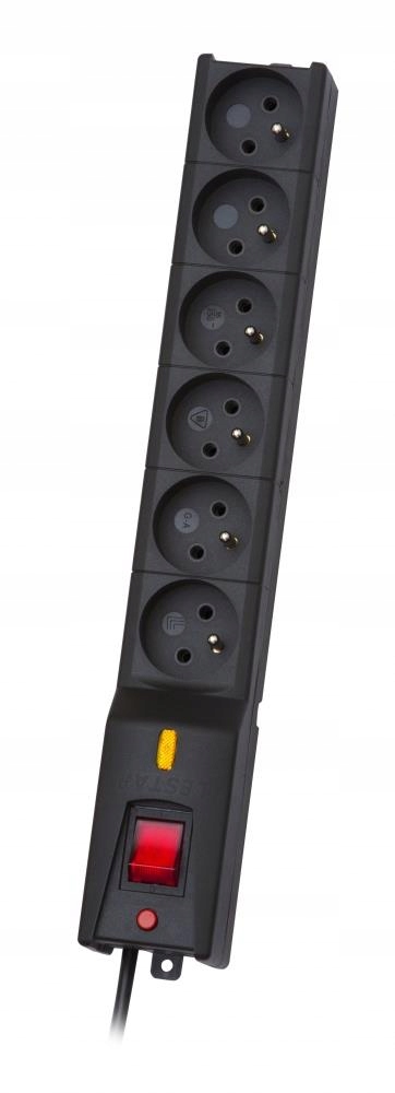 Listwa Lestar LX 610 G-a K.:cz 3.0M (3m; kolor czarny)