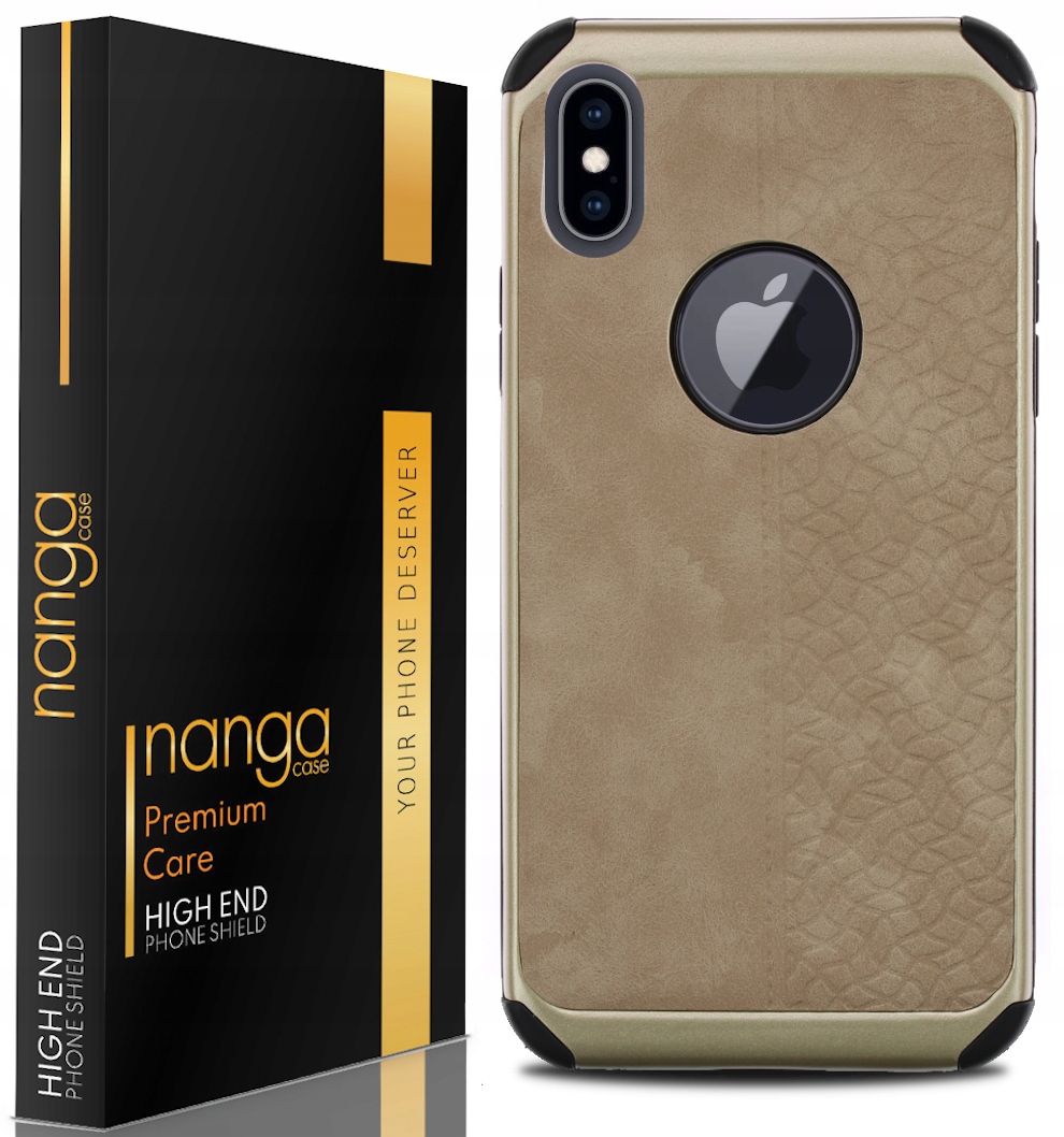 

Etui Ze Skóry Luxurious Do Iphone X Xs Gold