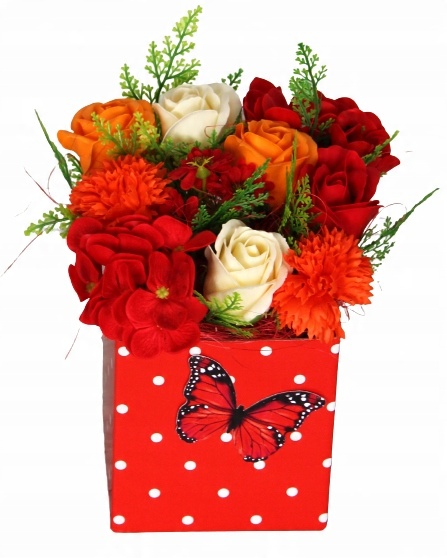 

Flower Box Kwiaty Mydlane Bukiet Dla Mamy