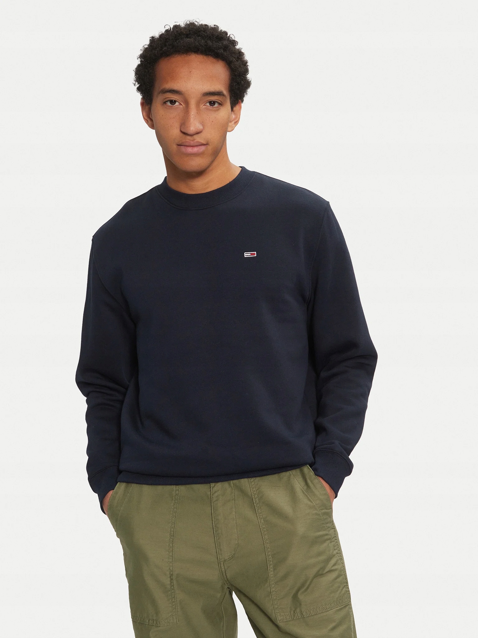 Tommy Jeans Mikina DM0DM20741 Tmavě modrá Regular Fit M