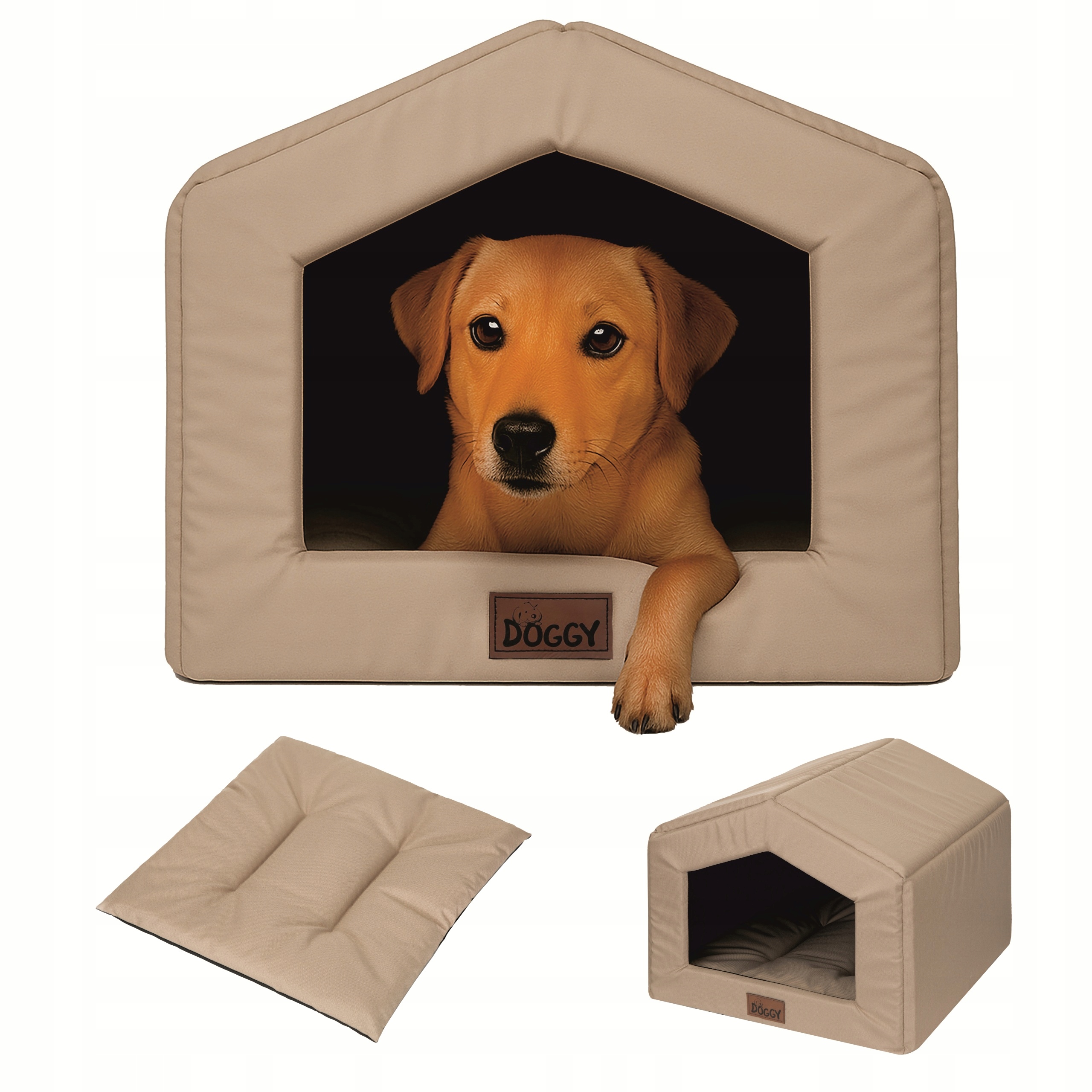 Psí bouda Domeček pro kočky Látková psí bouda s polštářem 54 x 58 cm