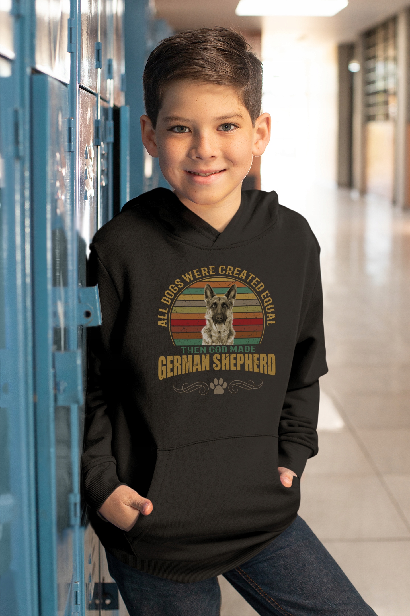 BLUZA DZIECIĘCA PREZENT PIES GERMAN SHEPHERD Materiał dominujący bawełna