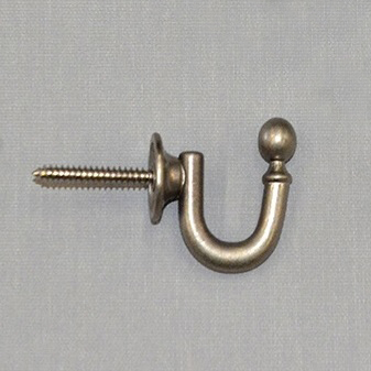 HACZYK METALOWY 35mm do podwieszania firan zasłon SREBRO MAT Marka bez marki