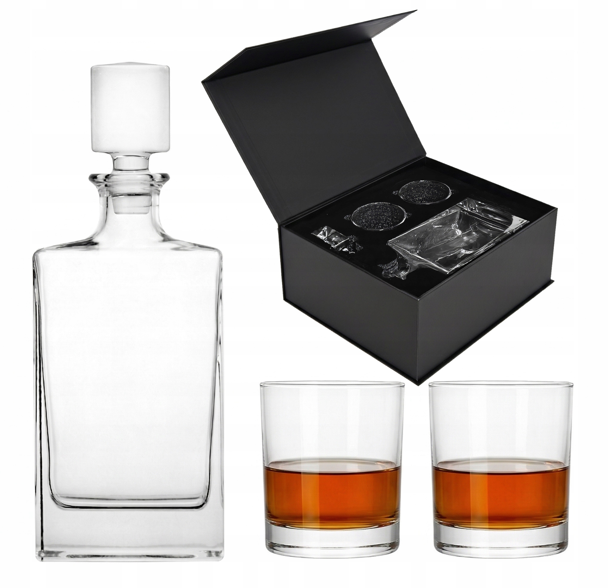 Karafa na whisky 2 sklenice Nova Dárek v krabičce Sada na Narození Svatba