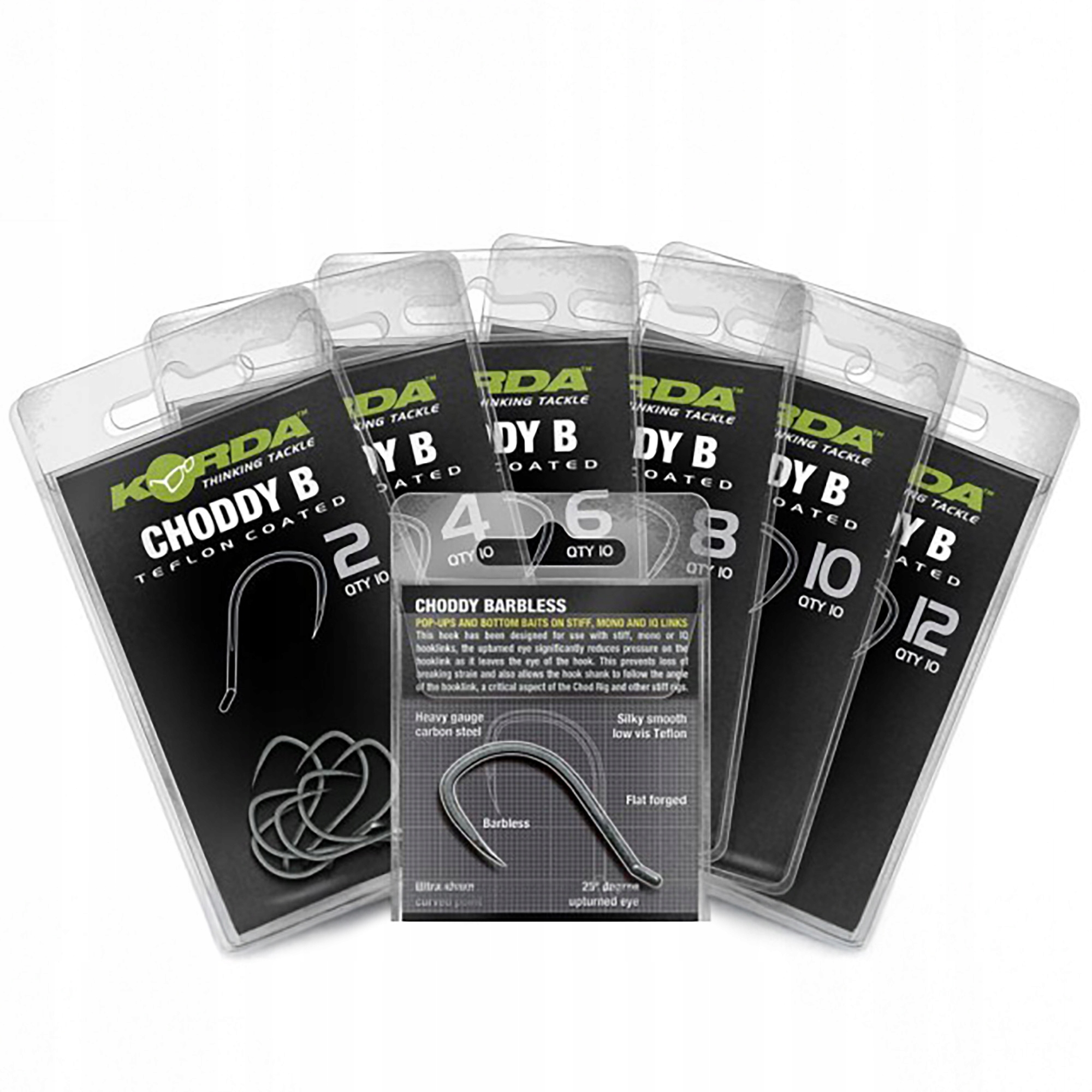 Haczyk karpiowy bez zadziora rozmiar 4 Korda Hook Choddy B