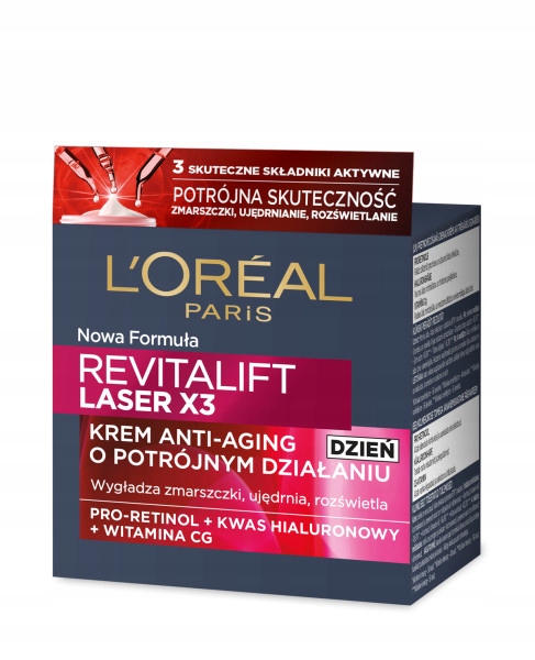 

Loreal Revitalift Laser X3 Krem Anti Age na dzień