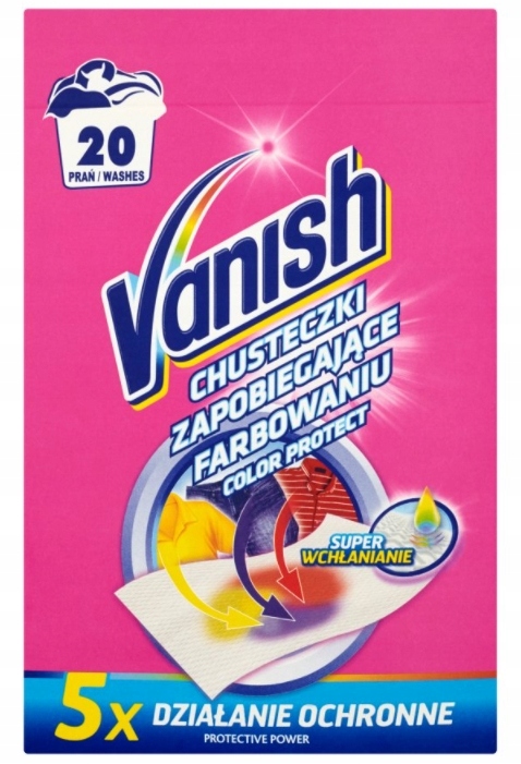 

Vanish, Chusteczki zapobiegające farbowaniu, 10szt