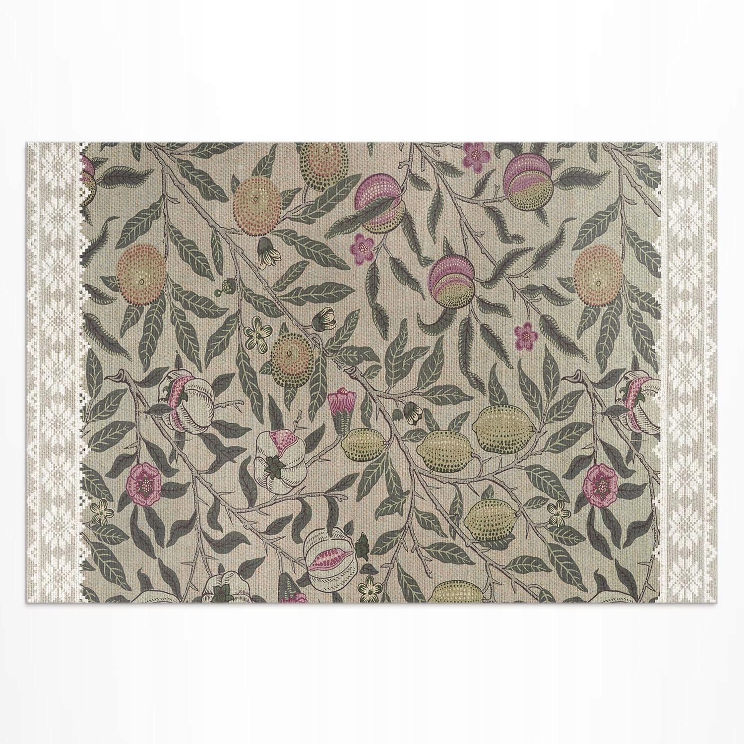 Terasový Pvc vinylový koberec Outdoor Balkón Ovocie William Morris 180 x 120 cm