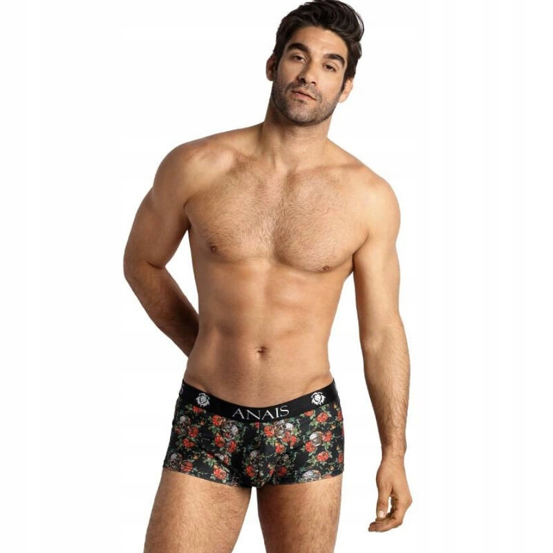 Anais Men Power Boxer L – pánské boxerky s s potiskem rohů a lebek