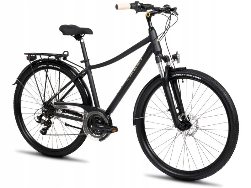 Rower trekkingowy Romet Wagant Suv L Ht A U20 28 cali męski Czarny