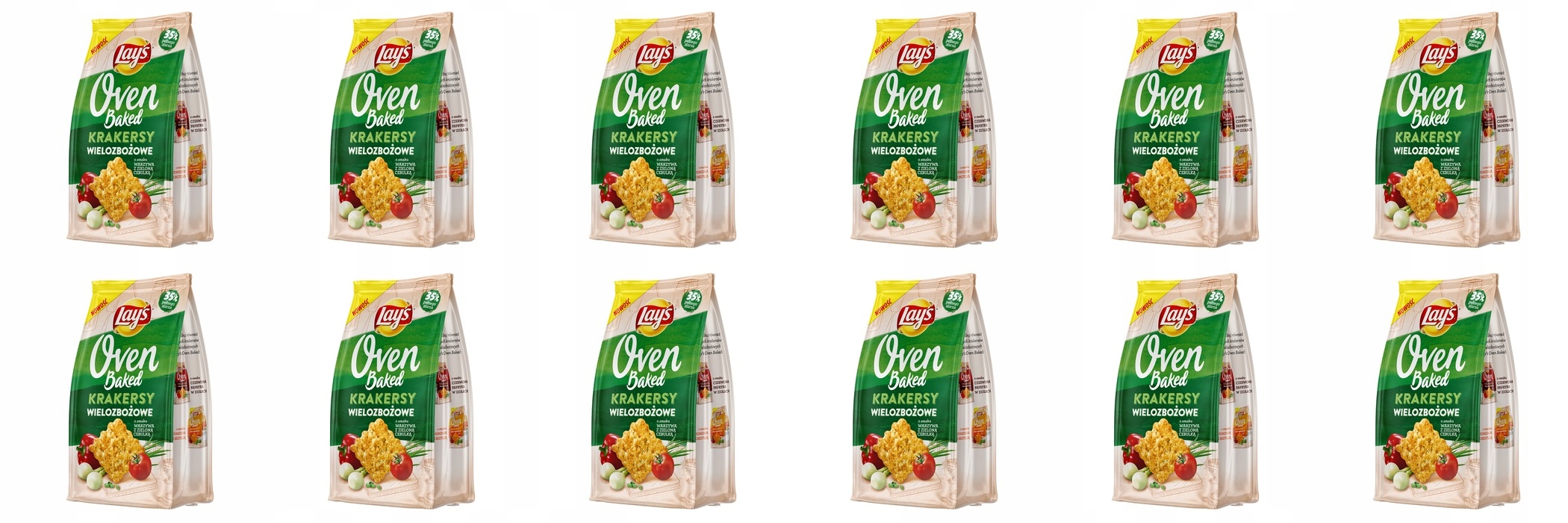 Levně 12 x 80 g Lay's Oven Baked zelenina se zelenou cibulkou Karton