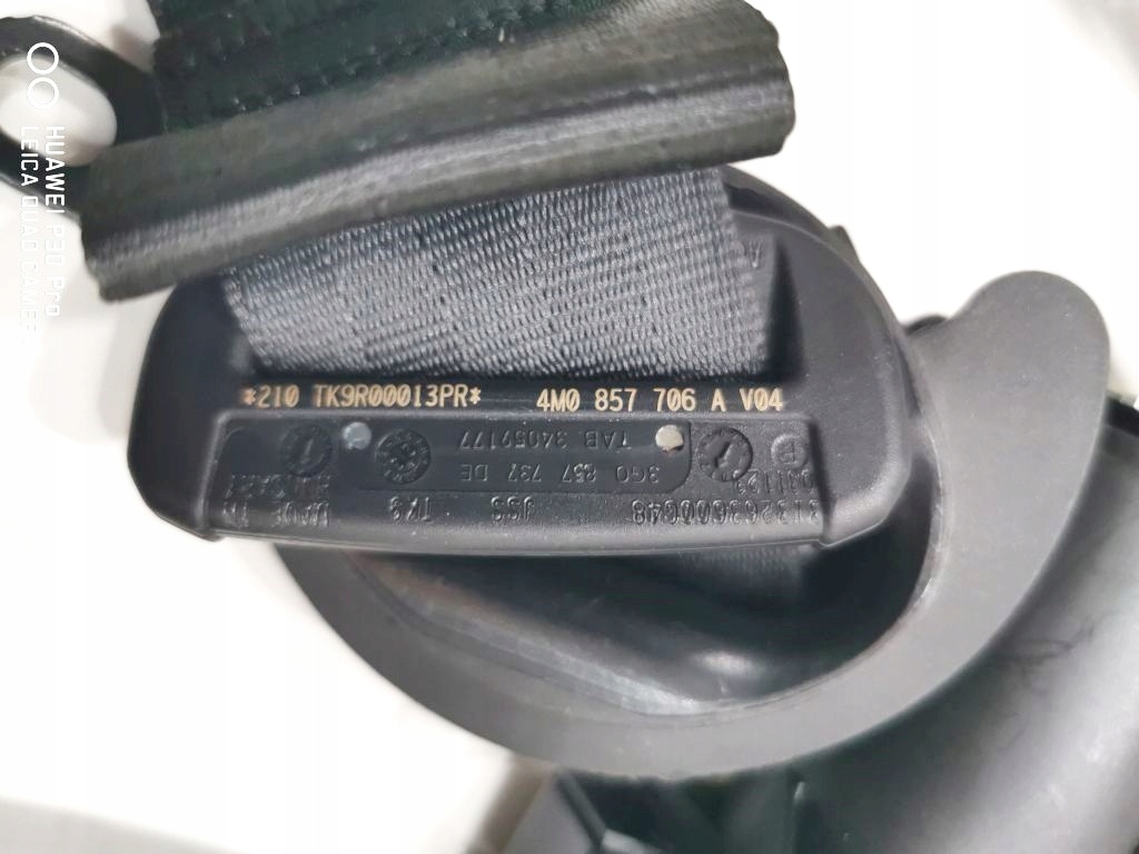 Audi Q7 4M0 Передний ремень безопасности доводчик европа 4M0857705A