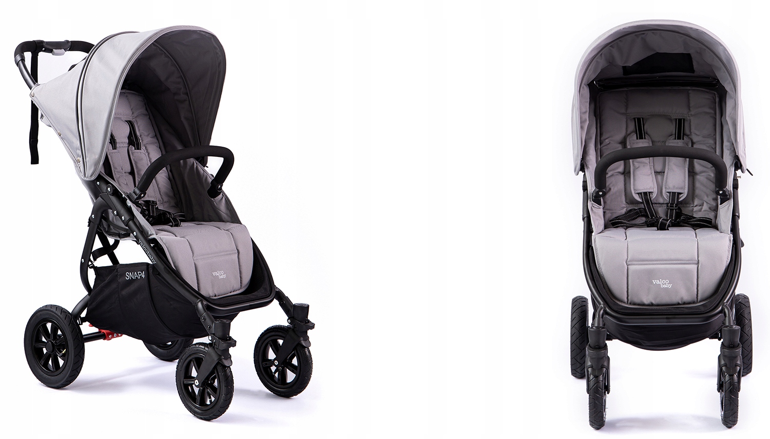 WÓZEK SPACEROWY VALCO SNAP 4 SPORT COOL GREY Rodzaj kół Pompowane