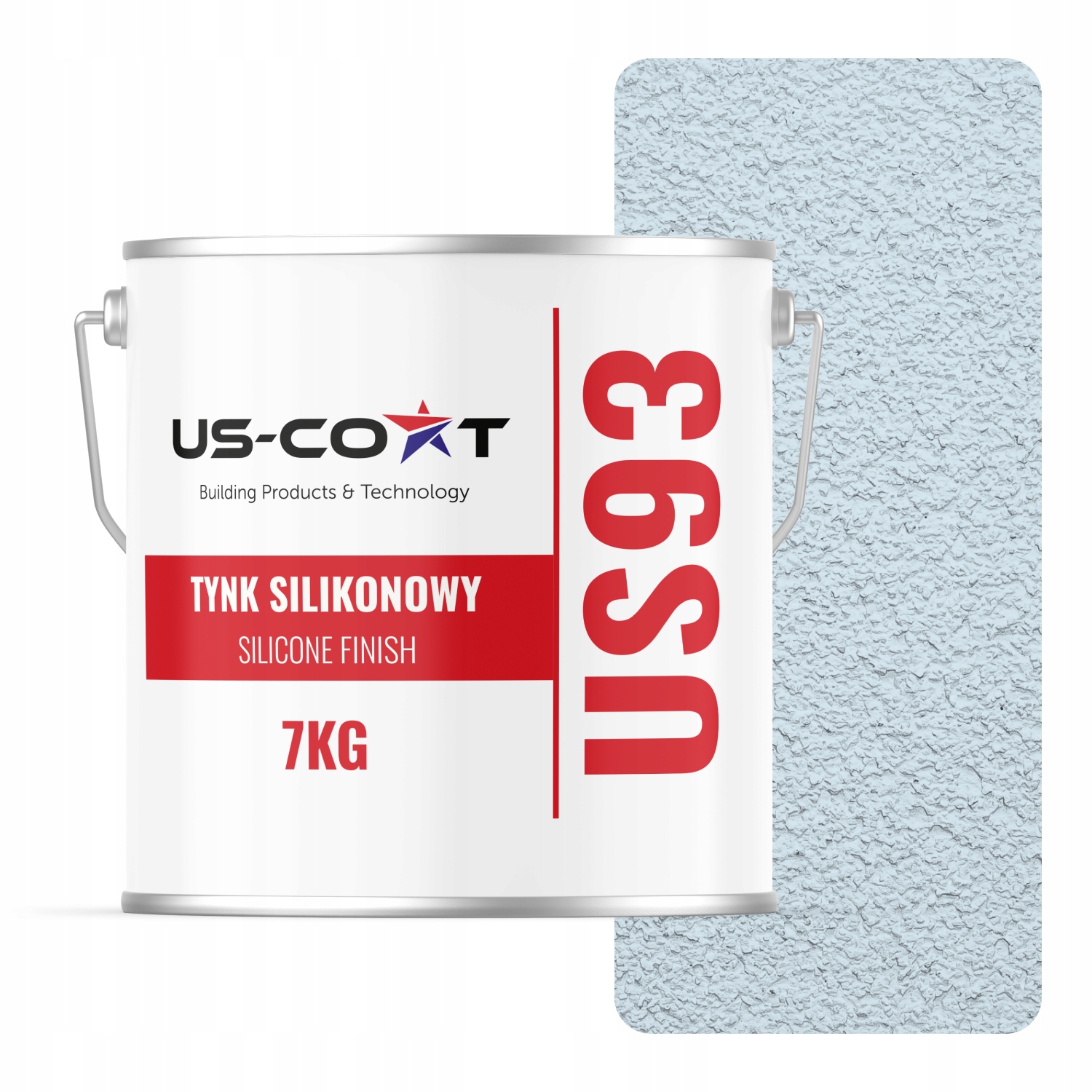 Silikonová Omítka Bílá Zlomená Modrá F111 7 Kg Beránek Granulace 2.0 mm