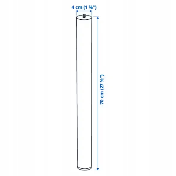IKEA ADILS nogi regulowane 4 szt BIAŁE stół biurko Model ADILS