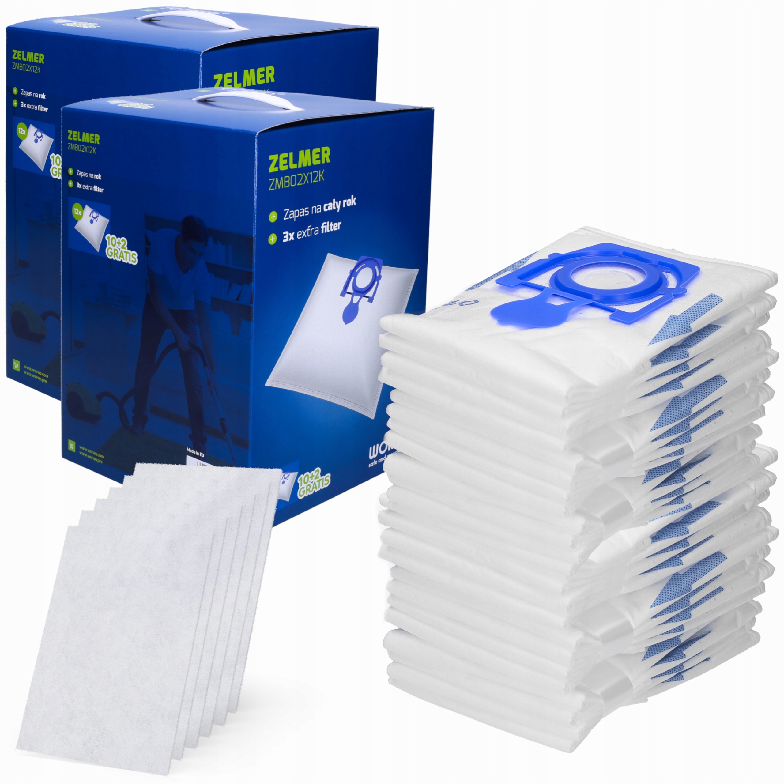 

24x Worki Do Odkurzacza Zelmer Aquos 1600W