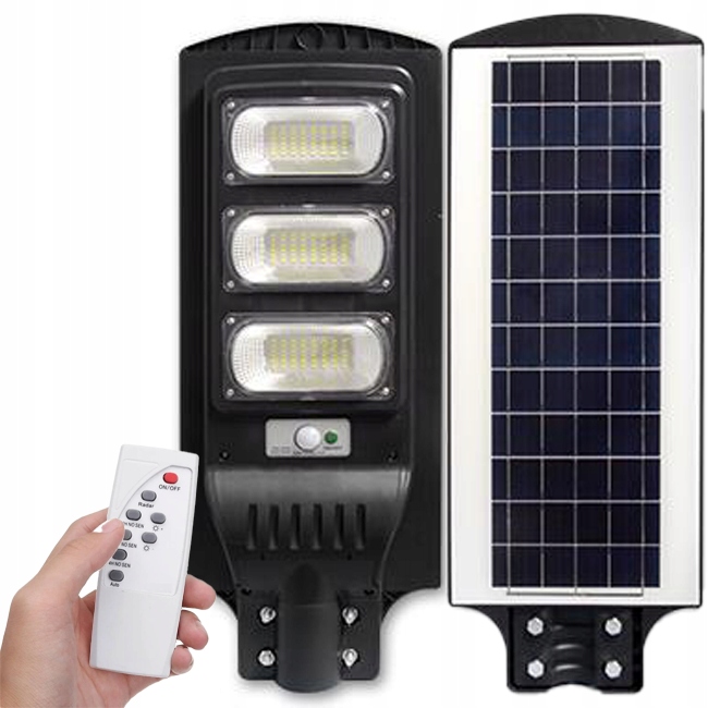 Výkonná Solární Led Pouliční Lampa Zahradní Senzor Pohybu 150W Ovladač
