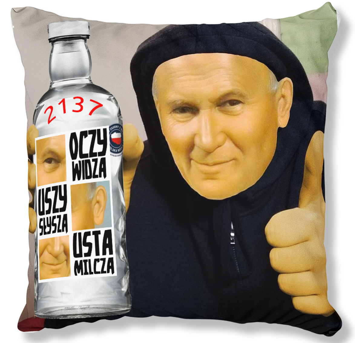 PODUSZKA PAPIEŻ IMPREZA 2137 NADRUK 2STRONNY