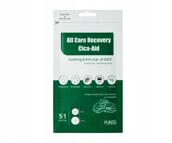 

Purito All Care Recovery Cica-Aid, plastry 51 szt