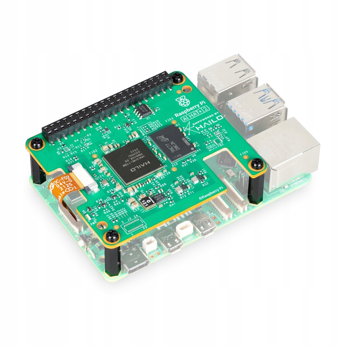 Raspberry Pi Ai Hat+ 2 40TOPS moduł Hat+ z akceleratorem Ai