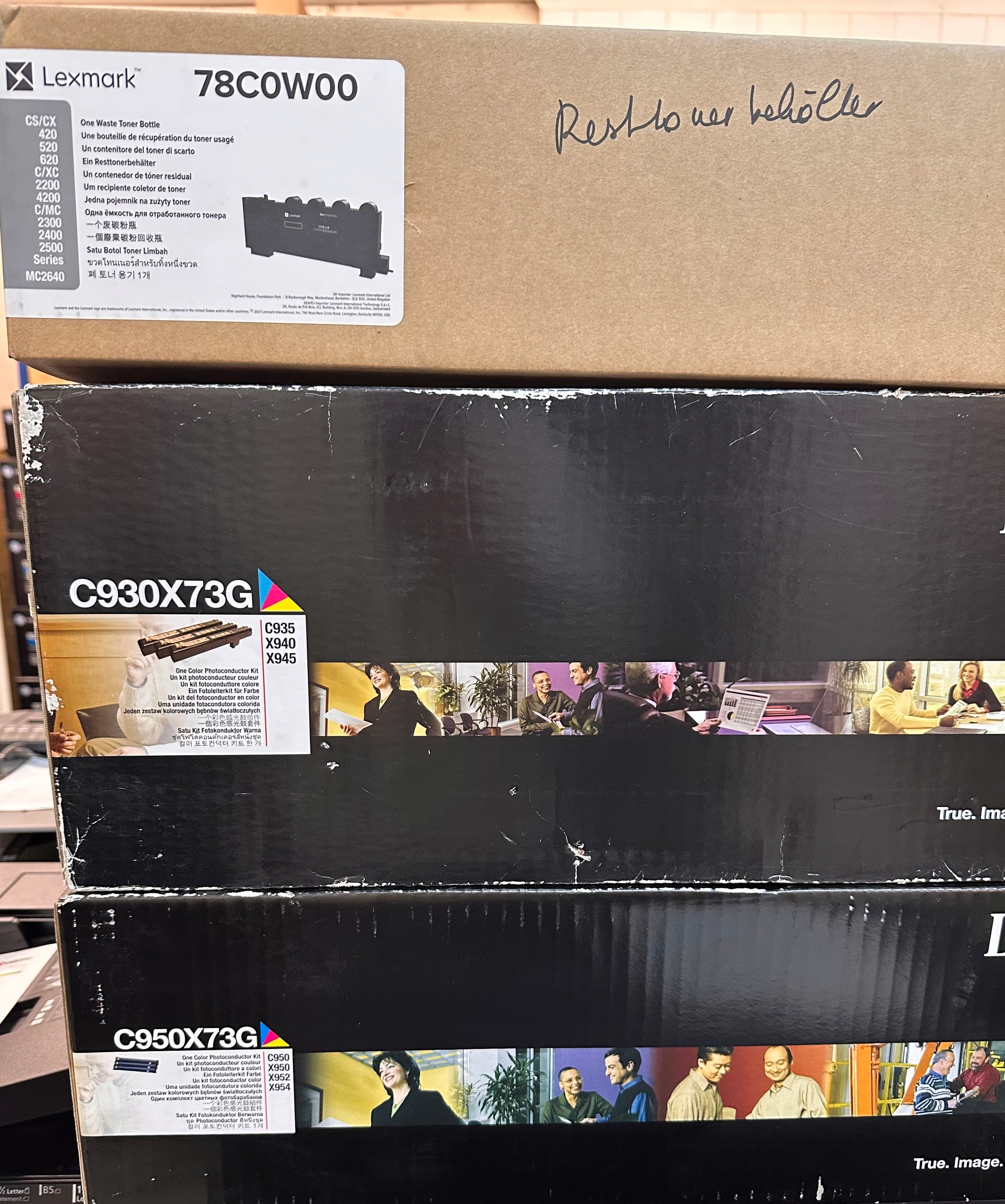 Sada bubnů C950X73G Cmy 3 pack pro Lexmark x950 x952 x954 C950 Originál