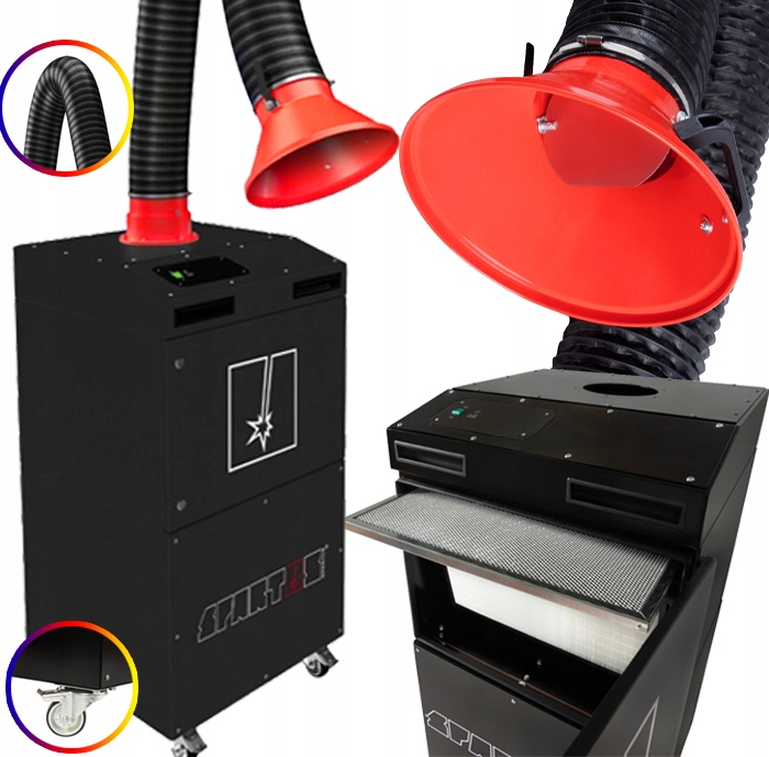 Mobilní Svařovací Odsávač Filt Spartus Airmaster 1400 m³/h 3 m SP030-05-003