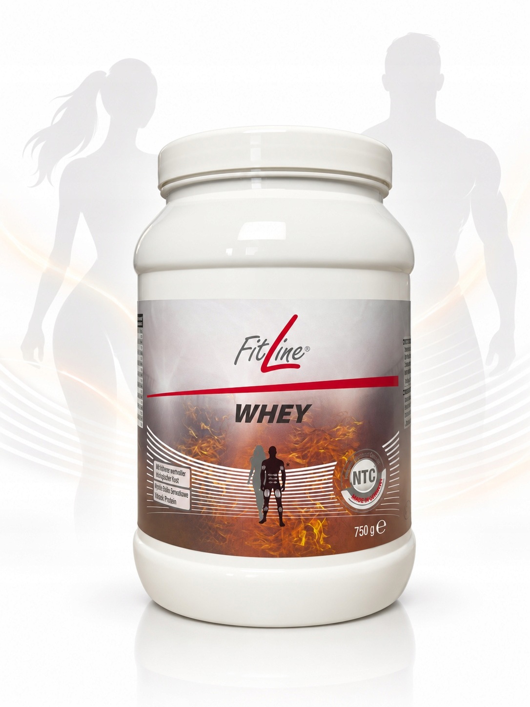 Protein FitLine Whey prášek 750 g čistý syrovátkový protein