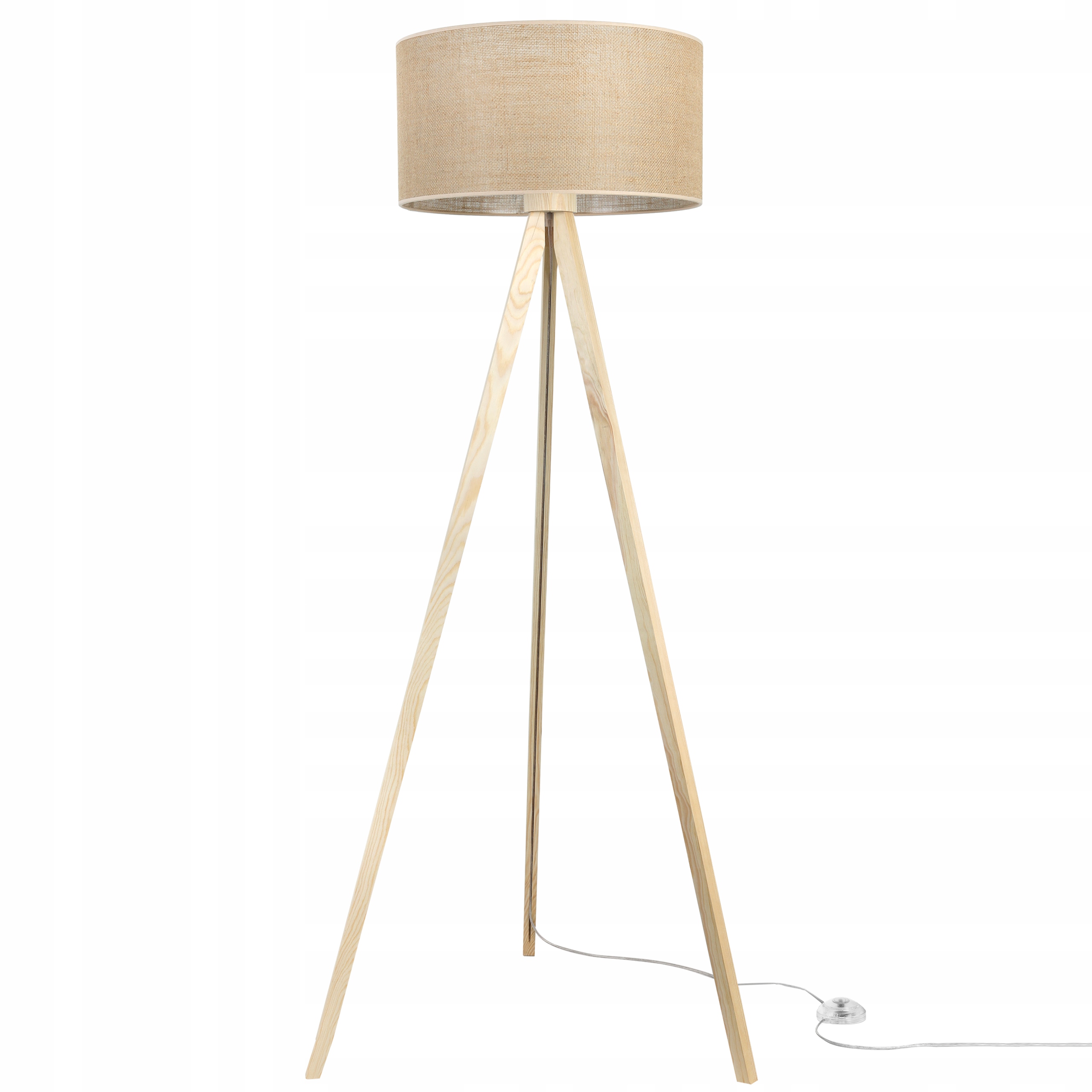 Stojacia Podlahová Lampa Trojnožka S Tienidlom Juta Boho Japandi Do Spálne Pl