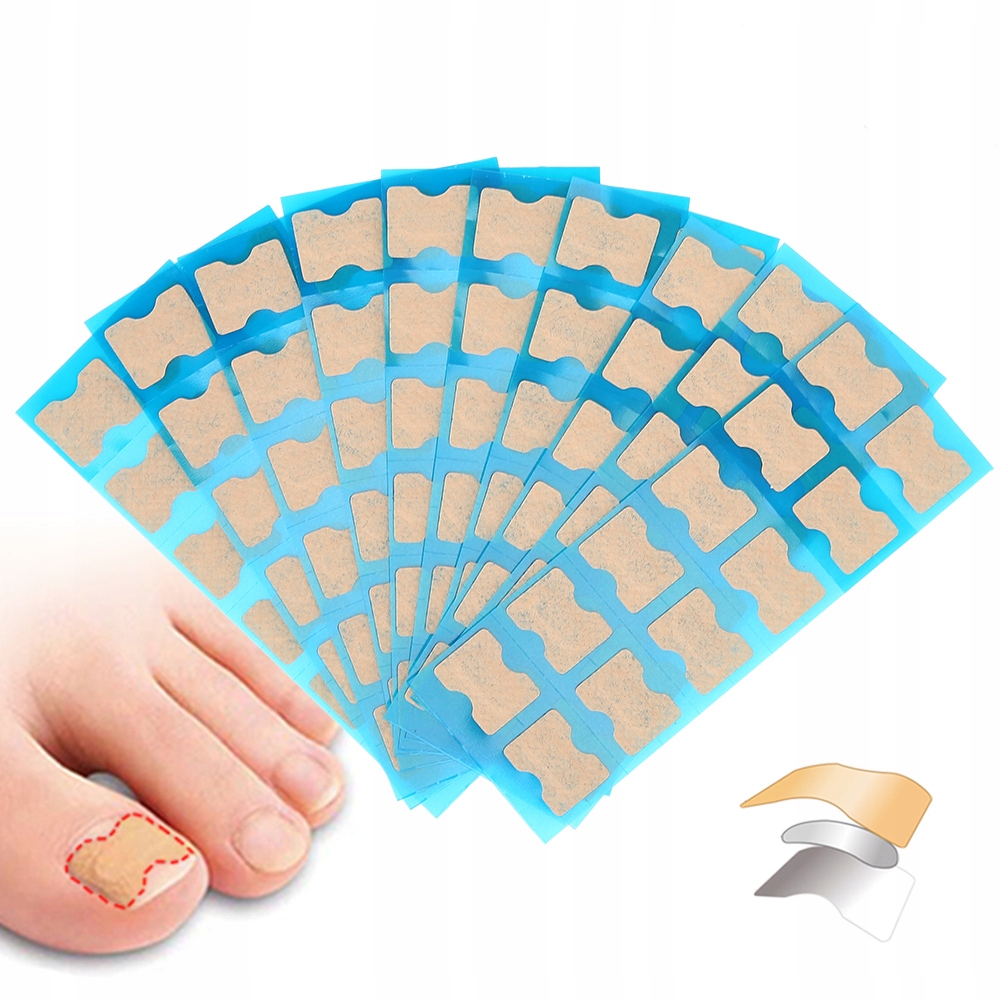 120 SZT PASKI PLASTRY ŁATKI NA WRASTAJĄCE PAZNOKCIE