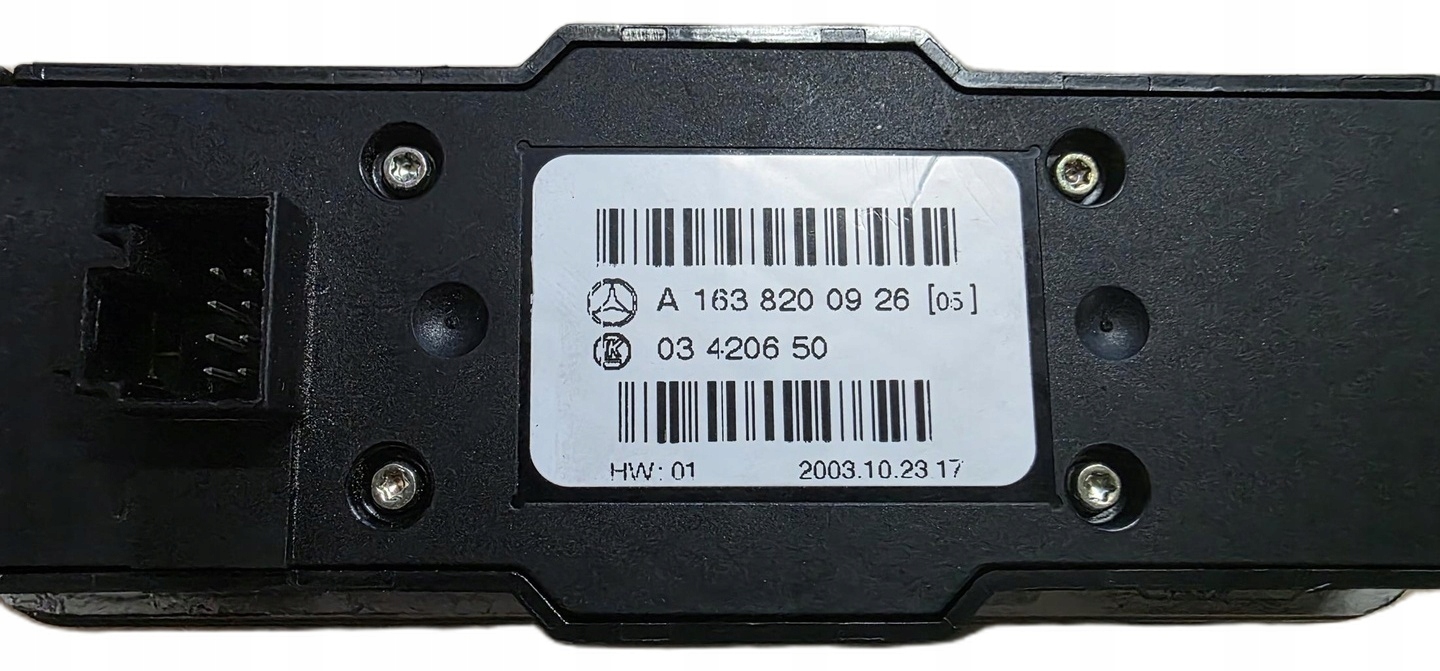 PANEL Bouton Vitre Bois MERCEDES ML W163 Original A1638200926