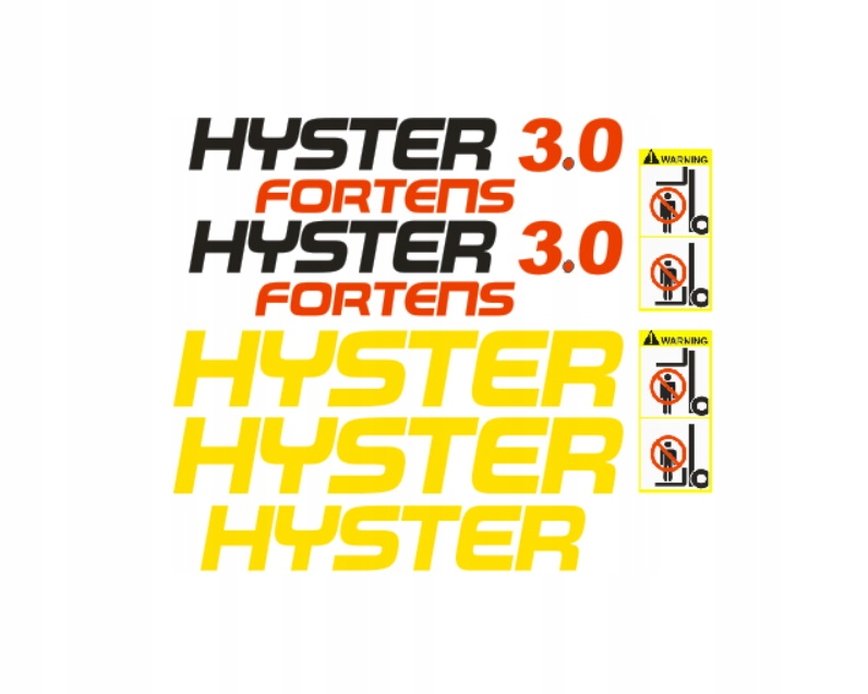 Samolepky s lepením Hyster 3.0 Fortens